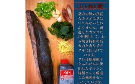 ★数量限定★≪ヤマシン≫ 初鰹のわら焼きタタキ 1節 ※新にんにく1玉付き※
