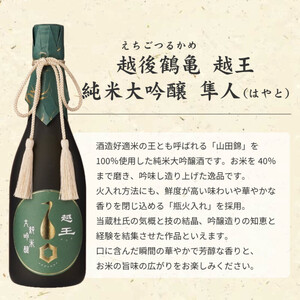 越後鶴亀 越王 純米大吟醸 隼人 (はやと)  日本酒 酒 お酒 純米大吟醸酒 新潟 新潟市