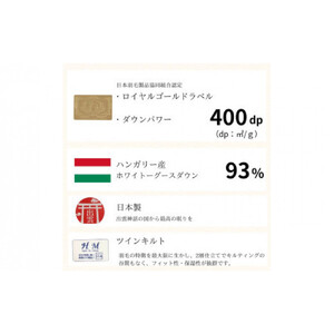 ゴア 羽毛ふとん　ホワイトグース　フローラ：ブルー系