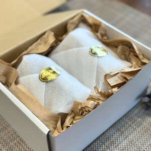 おやゆびグラス（グレー）小２個セット