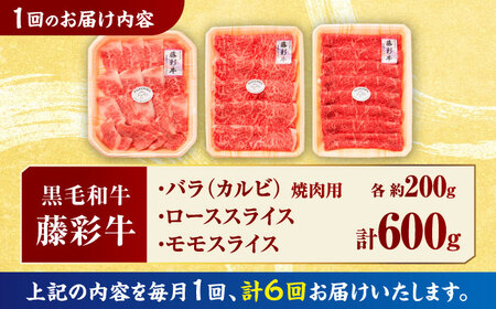 【6回定期便】くまもと黒毛和牛「藤彩牛」厳選3種の食べ比べ計600g 3901【有限会社 スイートサプライなかぞの】[ZDT132]