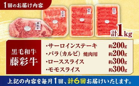 【6回定期便】くまもと黒毛和牛「藤彩牛」厳選4種の贅沢セット 3904【有限会社 スイートサプライなかぞの】[ZDT144]