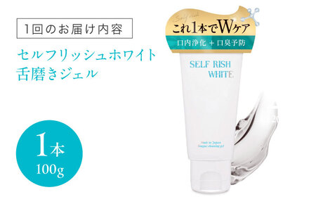 歯磨き粉【全12回定期便】舌磨きジェル ミントフレーバー風味 1本(100g) 歯磨き粉[AGCQ018]
