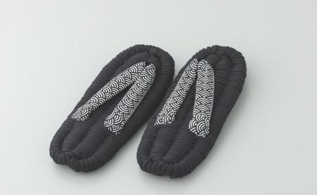 布ぞうり MERI 青海波　布草履 室内履き 健康 洗える 墨田区 L：26cm
