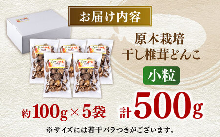  原木 栽培 干し 椎茸 どんこ 小粒 約500g(100g×5袋) 【小春農園】[ZBN004]
