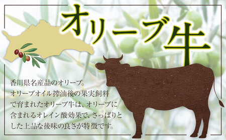 オリーブ牛　ハンバーグ２袋(100g×4枚)セット