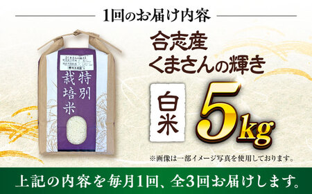 【令和7年度】【全3回定期便】くまさんの輝き 白米 5kg 計15kg 白米 5キロ[AYCC027]
