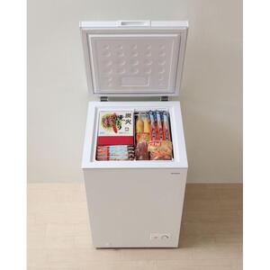 冷凍庫 上開き式冷凍庫 100L セカンド冷凍庫 アイリスオーヤマ 家電 キッチン家電 電化製品 上開き ICSD-10C-W ホワイト