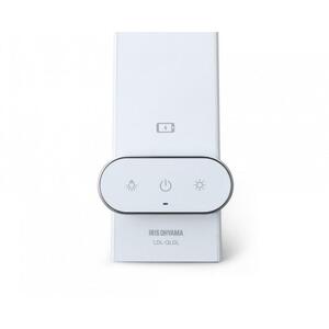 LEDデスクライトQi充電シリーズ 縦置きタイプ 調光・調色　LDL-QLDL-W　ホワイト 　 一人暮らし ひとり暮らし 　 　 　