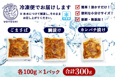 魚よし特製 漬け魚3種セット K095023