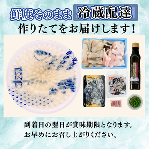 【配送日時指定可】とらふぐ刺し 鍋 セット4～5人前 ふぐ ふぐ刺し