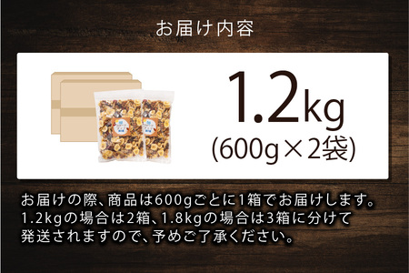 8種のフルーツナッツ600g×2袋（計1.2kg）