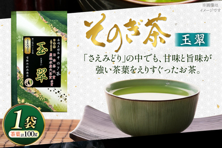 お茶 緑茶 そのぎ茶 玉翠 100g [西海園(お茶の西海園) 長崎県 東彼杵町 hs42bag710012]