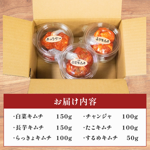 【 本場の味を再現 】 海鮮キムチ 6種 詰め合わせセット 中辛 キムチ 食べ比べ 冷蔵 かわち屋