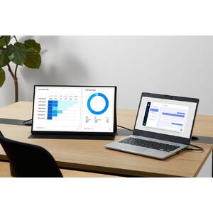 ポータブルモニター  18.5インチ FHD LUCA  18.5inch アイリスオーヤマ スタンドカバー付 ブラック スリム 軽量 大画面 薄型 液晶 高画質 DP-EF184S-B ブラック