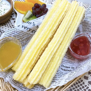 【定期便】国内製造　星のチュロス　プレーン朝食用　25本入り　全5回 ※着日指定不可