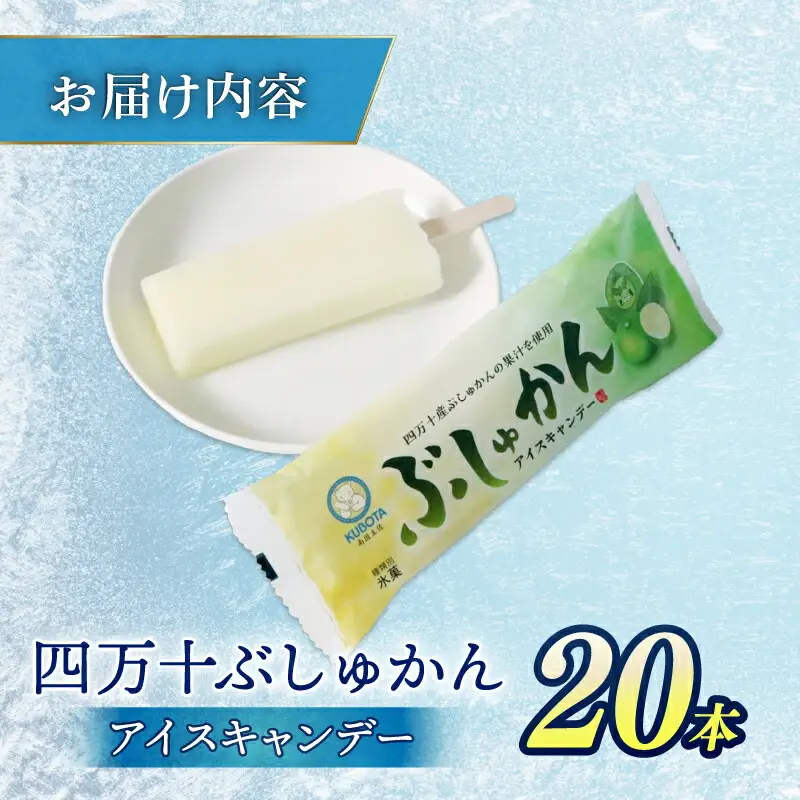 【アイス】四万十ぶしゅかん アイスキャンデー 80ml 20本