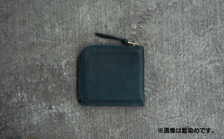 [Botanical Leather] ファスナーウォレット (カラー：栗染め(ブラック))_0089-006-T06-1
