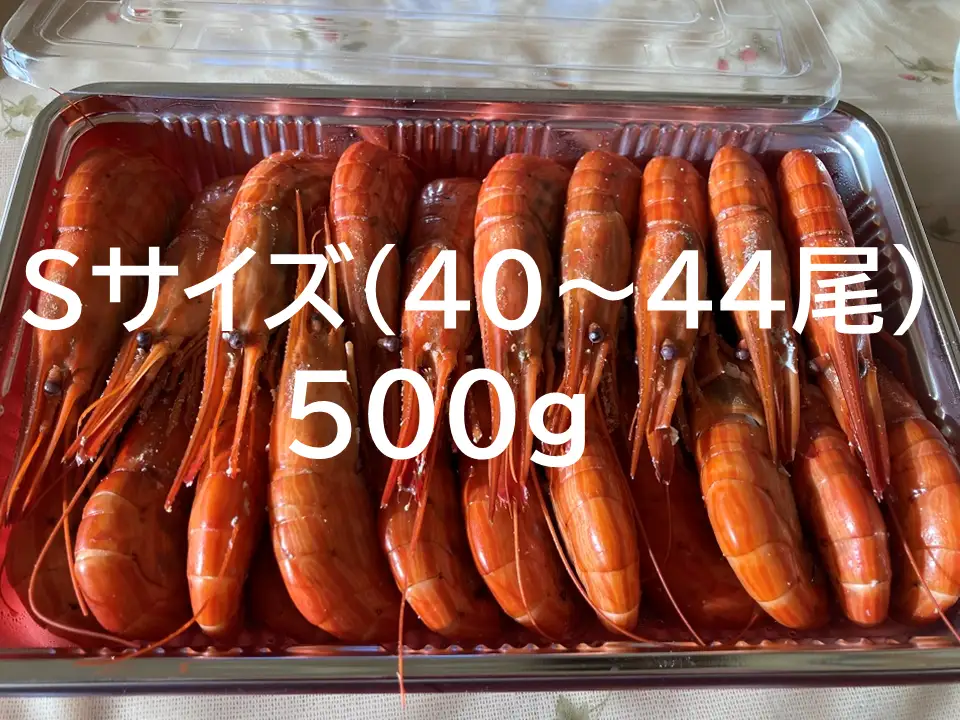 北海縞海老（シマエビ) 500g Sサイズ 40~44尾 えび しまえび 北海道しまえび エビ 海老 冷凍 ボイル済 冷凍