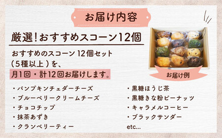 【全12回定期便】厳選おすすめ スコーン 12個セット  BCAE013 スイーツ