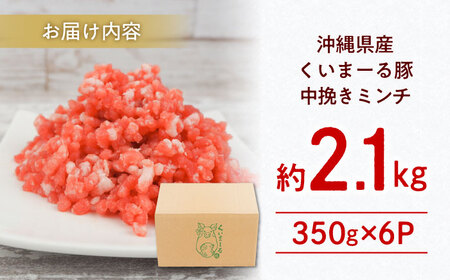 ひき肉 沖縄県産豚肉 豚ミンチ 中挽き 約2.1kg (350g×6P)  BCAJ009 豚肉