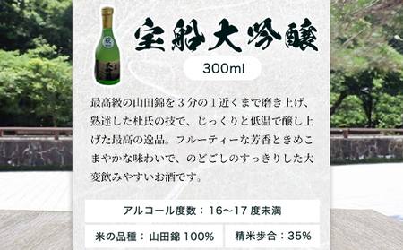 日本酒 飲み比べ ☆GI萩取得☆ 宝船 GI萩3種 のみくらべ セット 300ml×3本