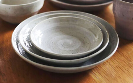 【美濃焼】雲(cloud)　軽量プレート６点セット（グレー）　【見谷陶器】　食器 プレート 取り皿 器 機能食器[MCG043]
