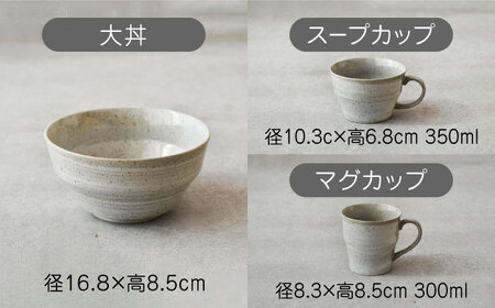 【美濃焼】雲(cloud)　一人暮らし応援セット（グレー）　【見谷陶器】 食器 プレート ボウル 器[MCG047]