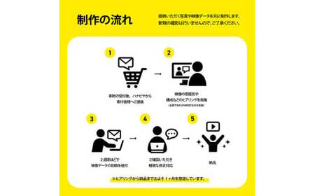 記録や記念にいかがですか？制作会社がつくるショートムービー（撮影なし） 【 記念 記録 映像制作 ショートムービー ハナビヤ 】