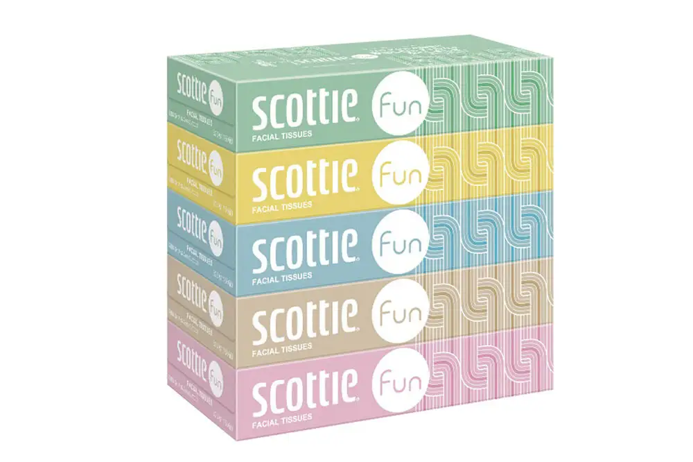 ティッシュペーパー スコッティ ティシュー ファン 150組 5箱×4パック 秋田市オリジナル