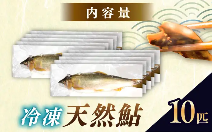 天然あゆ 18-20cm 10匹 / 恵那市 / 恵那物産館 [AUFS008]