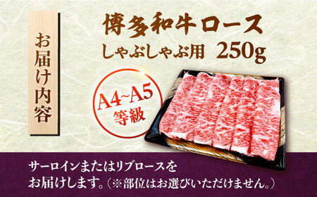 【お中元対象】数量限定 博多和牛 ロース しゃぶしゃぶ用 250g [ADBZ041] 牛肉 赤身 国産