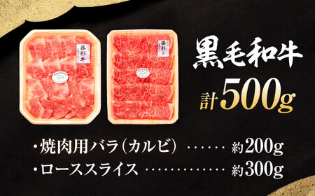 くまもと黒毛和牛「藤彩牛」2種の食べ比べ計500g 3900  焼肉 BHAD010