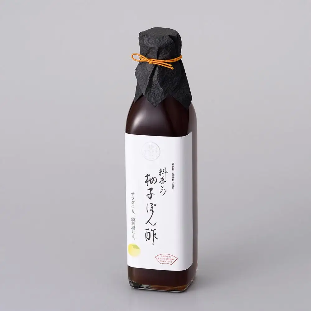 【下鴨茶寮】料亭の柚子ぽん酢(300ml)［ 京都 老舗 料亭 ミシュラン ポン酢 柚 ゆず 調味料 保存料着色料不使用 こだわり素材 人気 おすすめ グルメ 京料理 京懐石 ギフト プレゼント お取り寄せ 通販 送料無料 ふるさと納税 ］