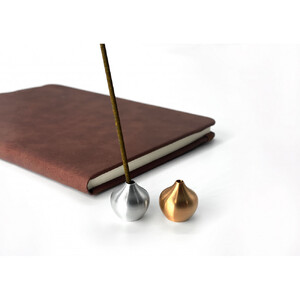 堺の伝統産品 お香立て [しずく-ALUMINUM]とincense holder plate [ALUMINUM] セット