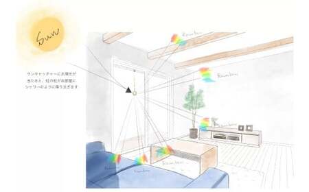 木製スタンド式サンキャッチャー ”Sonnenschein”「3連リーフ」　【12203-0282】