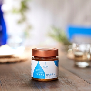 地中海の国・ギリシャのオーガニック製品詰め合わせ(オリーブオイル3種・ホワイトバルサミコ酢・タイムハニー)_0219-001-T06