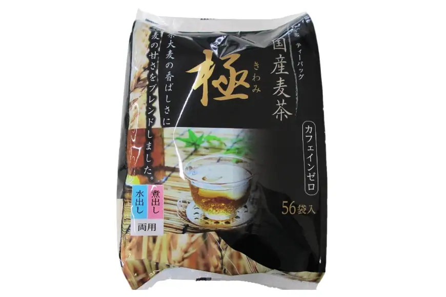 国内産麦茶 極 ティーバッグ8.5g 56P 入り 計16袋 [福玉米粒麦 愛知県 江南市 ko23btu410000]