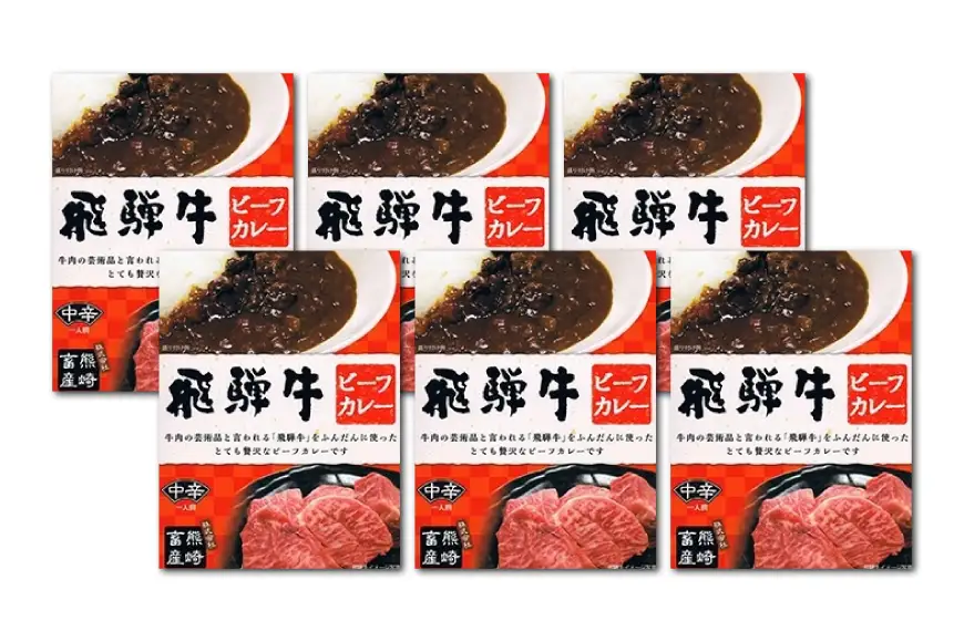 肉のくまざき特製 飛騨牛ビーフカレー 6個セット [熊崎畜産 愛知県 江南市 ko23btu560001]