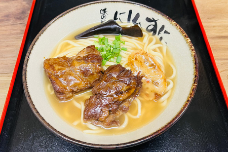 沖縄そば ソーキそば 食べ比べ 5食セット [味の店にしんすに 沖縄県 伊江村 ie47bde270002]