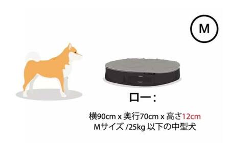 ペットラウンジ 日本製 洗える 撥水 低反発クッション 犬猫ベッド 取り外しカバー（Mサイズ／ベージュ／ラビットベージュ／ロータイプ／エリート）【アンビエントラウンジジャパン】 F7Z-1419