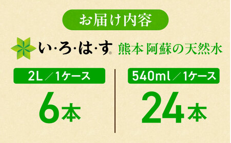 い・ろ・は・す 天然水 2L×6本＋540ml×24本 飲み物 BHAO017 飲み物