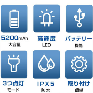 自転車ライト　【11100-1640】