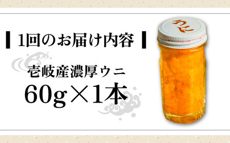【全2回定期便】壱岐産 濃厚 ウニ60g《壱岐市》【合同会社塚元】ムラサキウニ [JDR029]