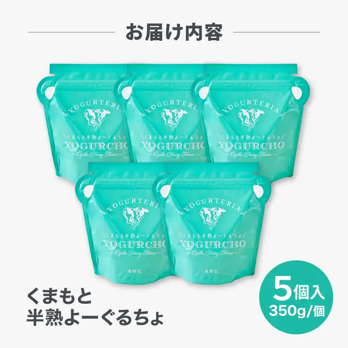 くまもと半熟よーぐるちょ 350g×5個 オオヤブデイリーファーム ヨーグルト 濃厚ヨーグルト AYAE004