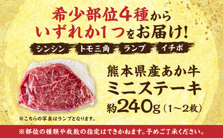 熊本あか牛 ミニステーキ約240g（1〜2枚） ステーキ[AYCB035]