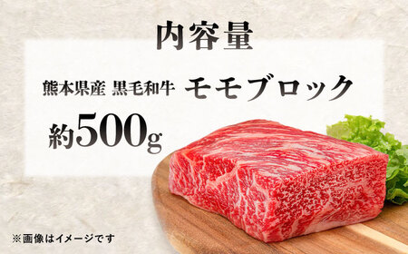 熊本県産 『原田畜産』 黒毛和牛 モモ ブロック 約500g モモブロック [AYCN095]