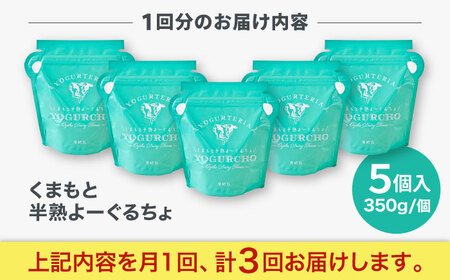 【全3回定期便】オオヤブデイリーファーム くまもと半熟よーぐるちょ 350g×5個ヨーグルト[AYAE005]