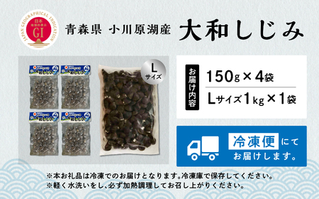 青森県 小川原湖産 冷凍 大和しじみ Lサイズ  1.6kg