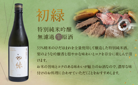 【飛騨 味職人】飛騨牛ローストビーフ・焼きハムの詰め合わせ(計600g)と【初緑】 無濾過生原酒2種セット(720ml×各1本) お酒 日本酒 純米吟醸 奥飛騨酒造 おさだ食品 飛騨牛 ハム おつまみ 晩酌 ギフト 下呂温泉【54-18】